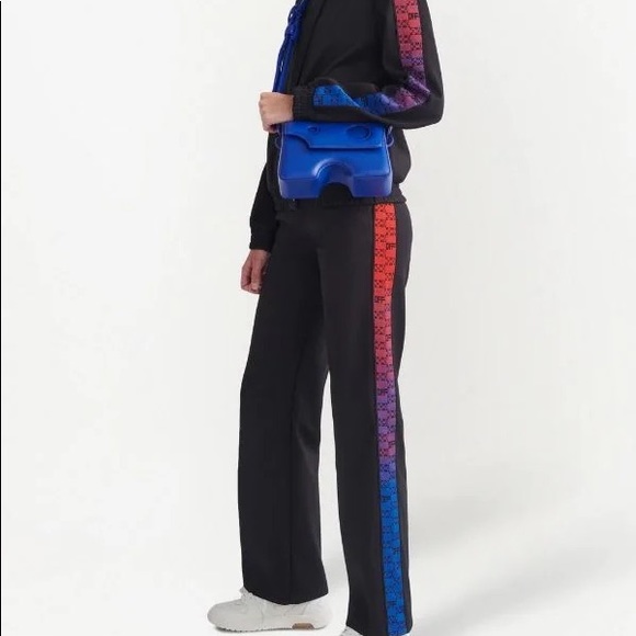 Off-White Bomber Jacket with Rainbow Detailing - Picture 2 of 8